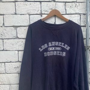 Vintage LOS ANGELES DODGERS OVERSIZED RUSSELL CREWNECK SWEATSHIRT